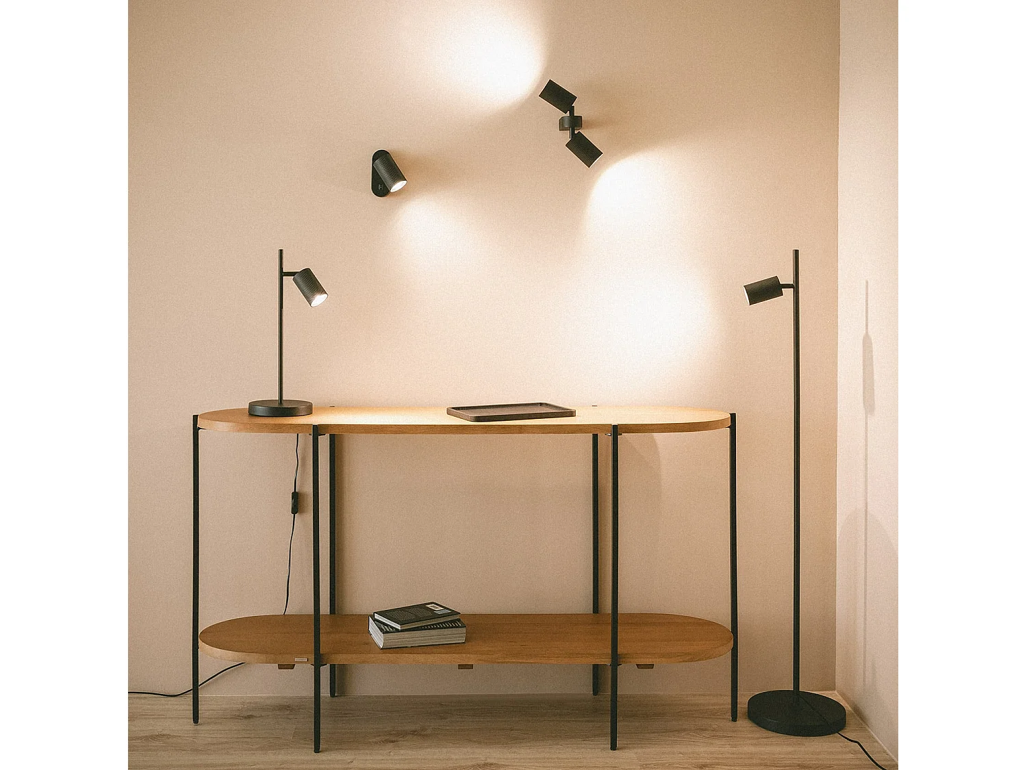 Lampadaire Aluminium Aritz Noir