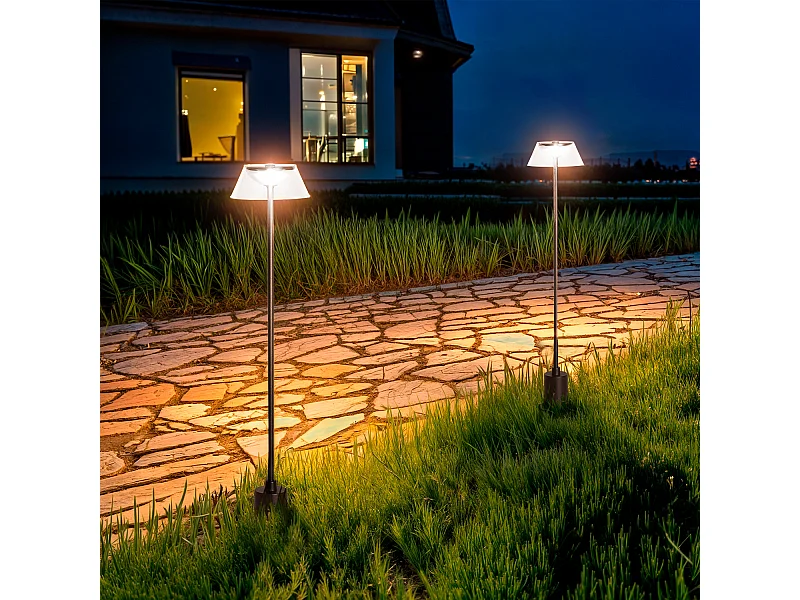 Baliza Exterior LED 6W Superficie Pie 60cm Dipley  Negro