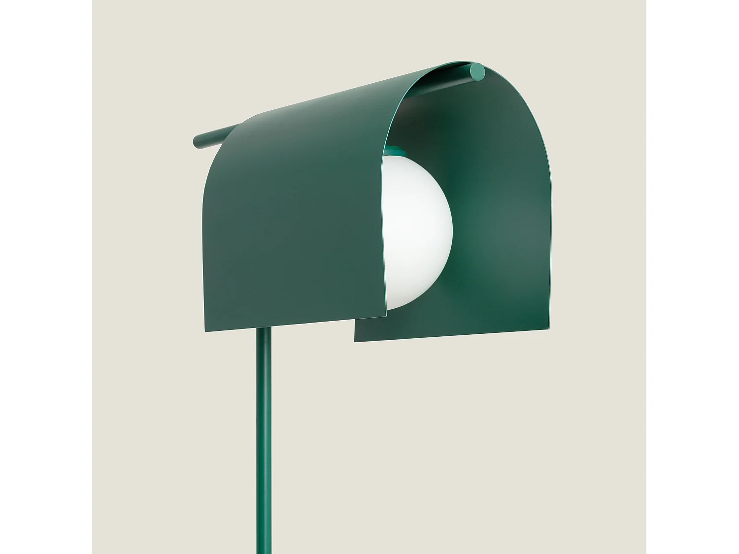 Lampada da Terra Metallo Heswall Verde