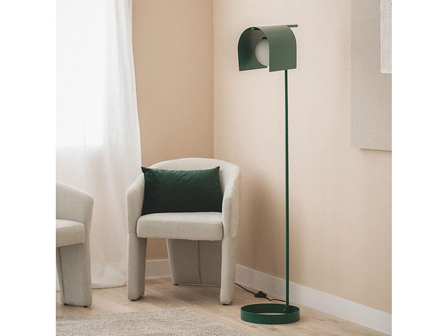 Lampadaire Métal Heswall Vert