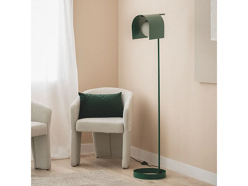 Lampada da Terra Metallo Heswall Verde