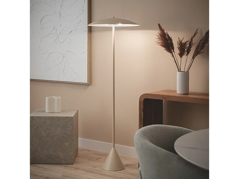 Lampada da Terra Metallo Irmah Beige