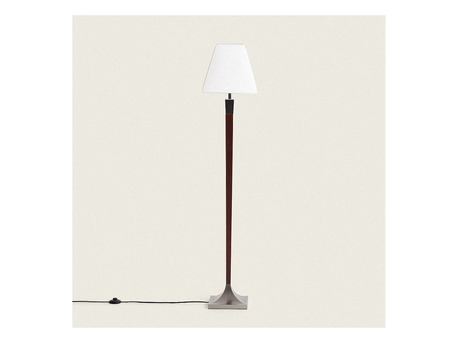 Lampada da Terra Metallo Lizza Piramis Bianco