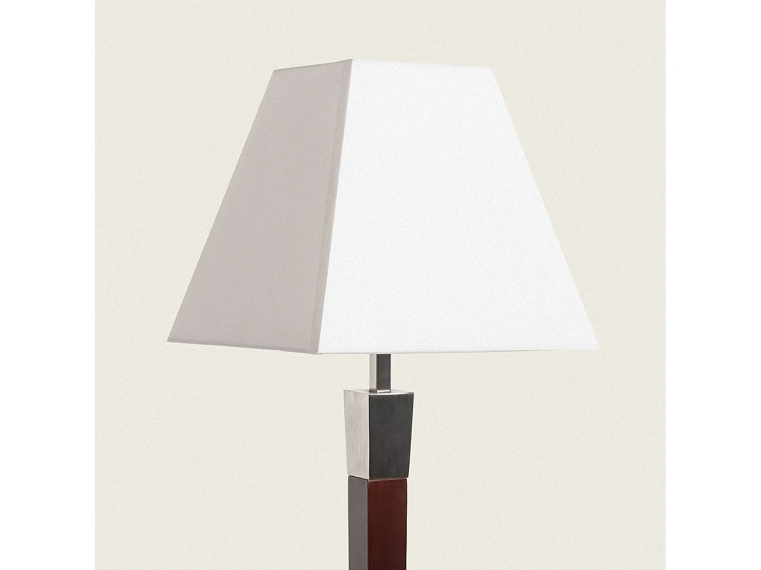 Lampadaire Bois et Métal Lizza Piramis Blanc