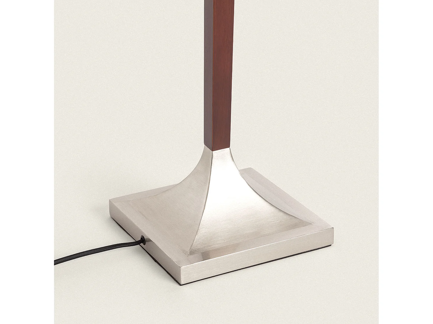 Lampadaire Bois et Métal Lizza Piramis Blanc