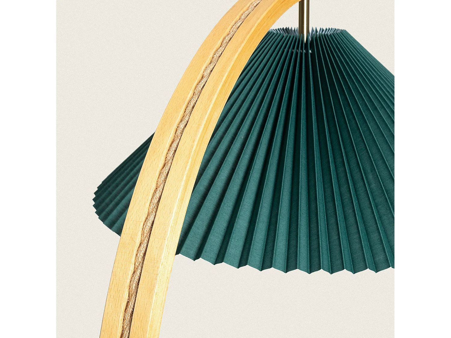 Lampadaire Bois Luanda Vert