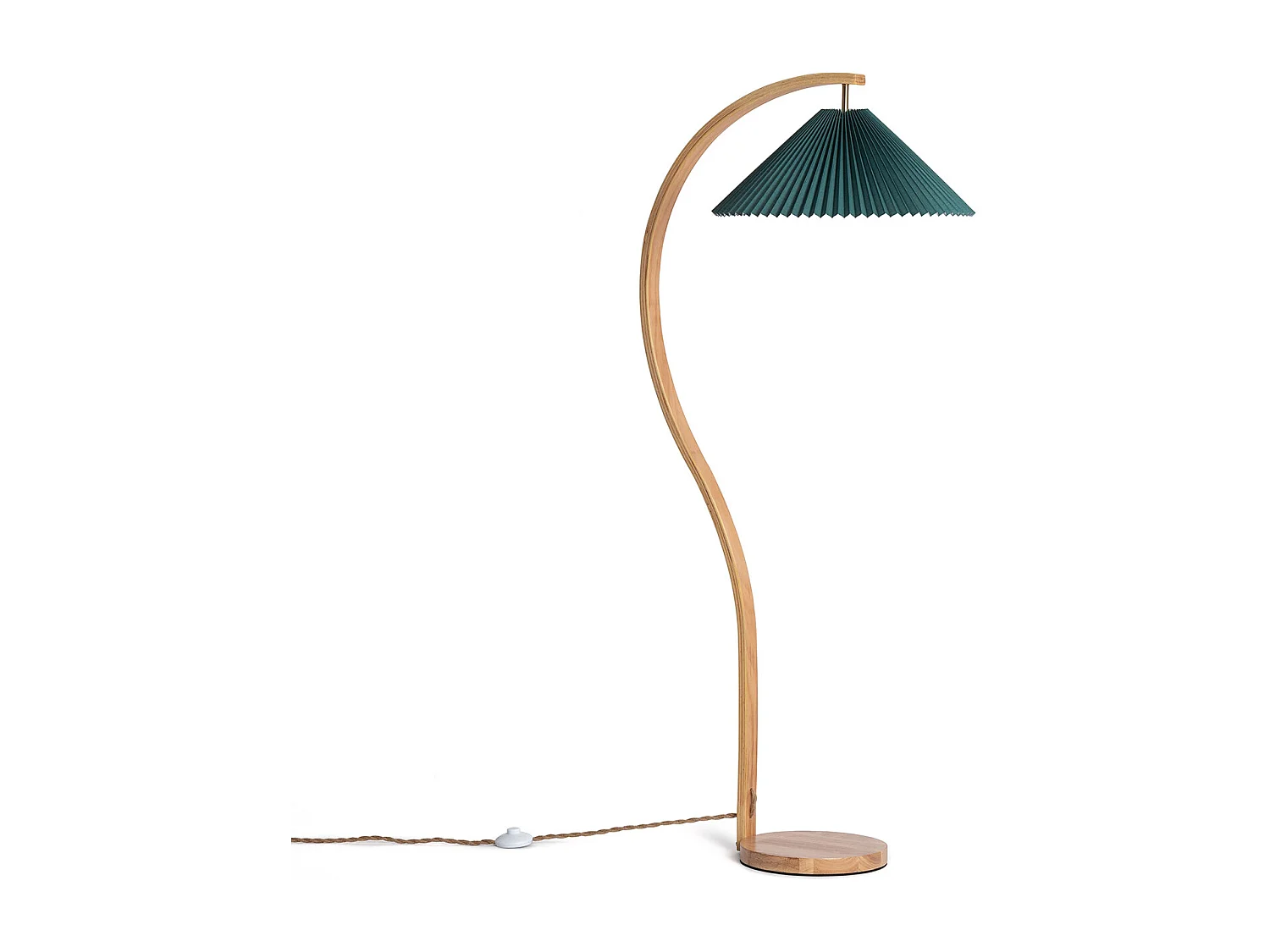 Lampadaire Bois Luanda Vert