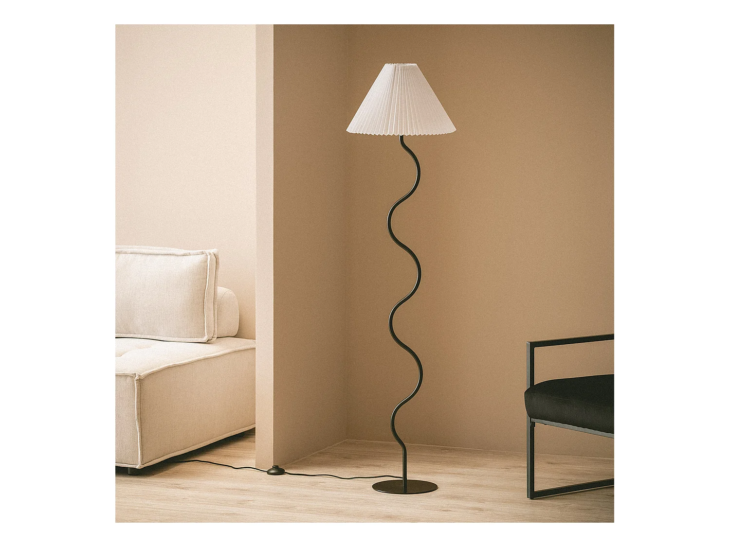 Lampadaire Métal Denahi Blanc