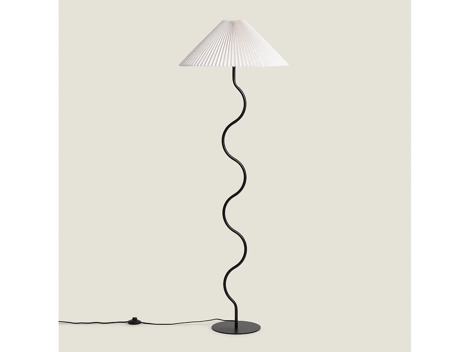 Lampadaire Métal Denahi Blanc