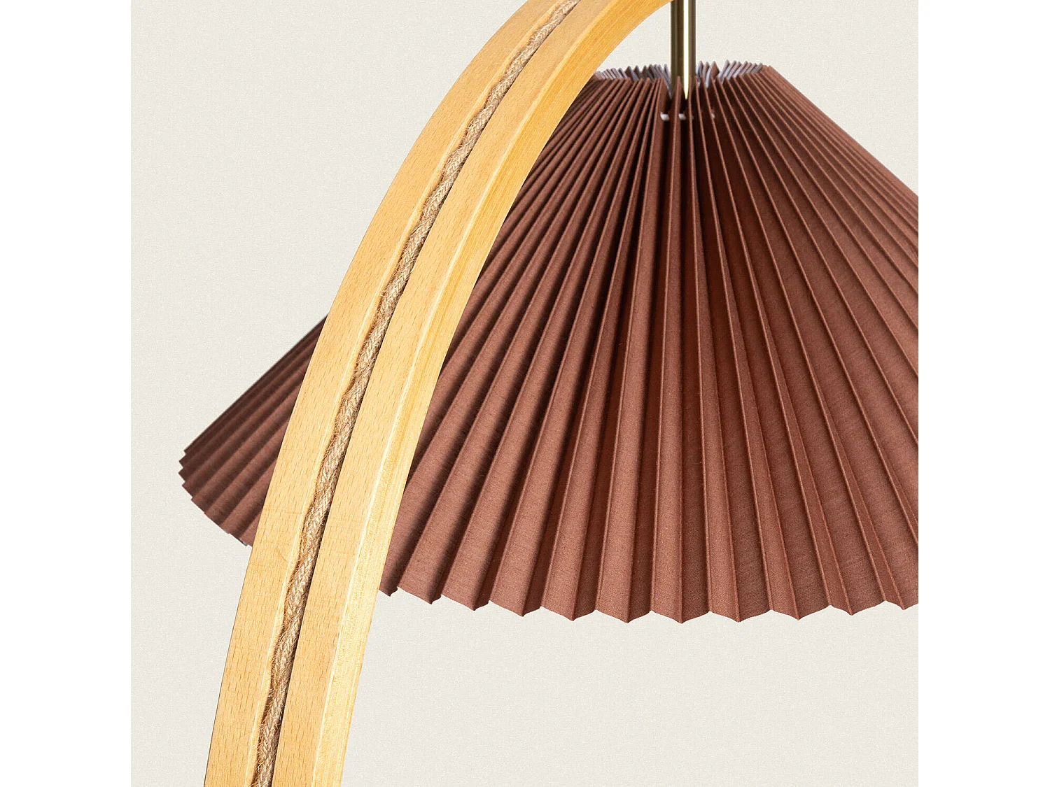 Lampada da Terra Legno Luanda Marrone Scuro