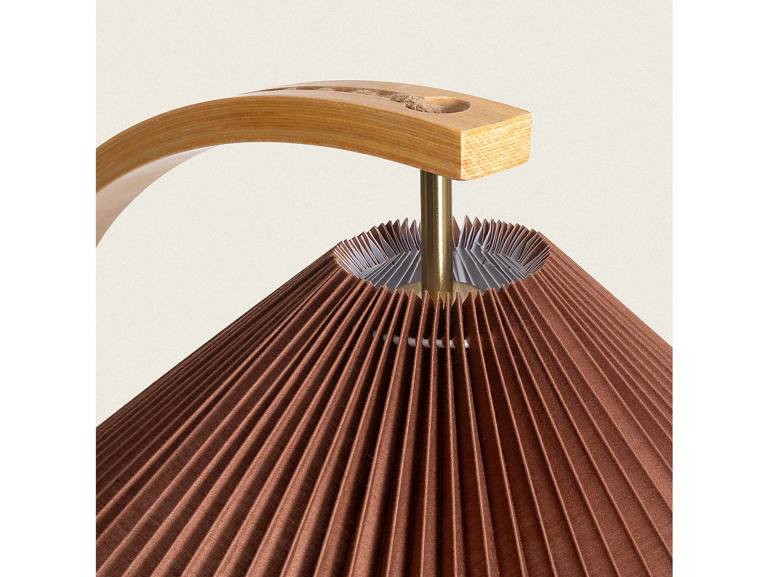 Lampadaire Bois Luanda Marron foncé