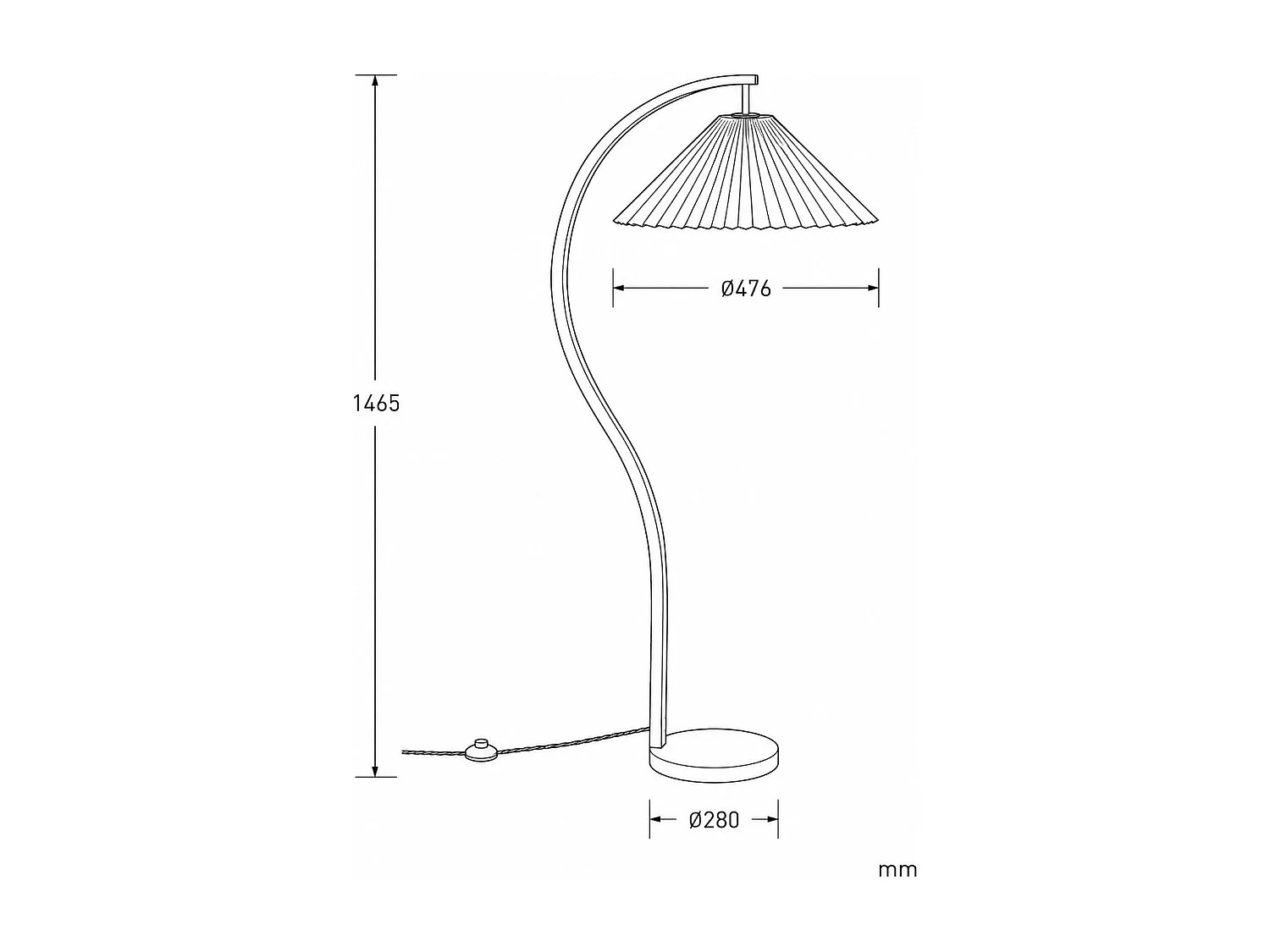 Lampadaire Bois Luanda Marron foncé