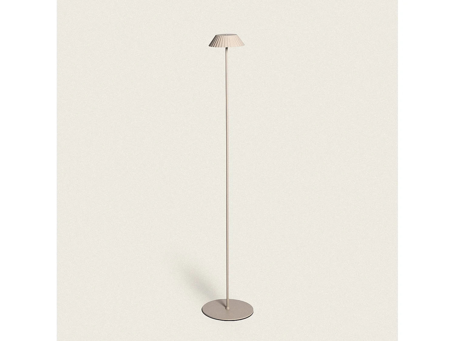 Lámpara de Pie LED Portátil Exterior con Batería USB Recargable Hoima Beige