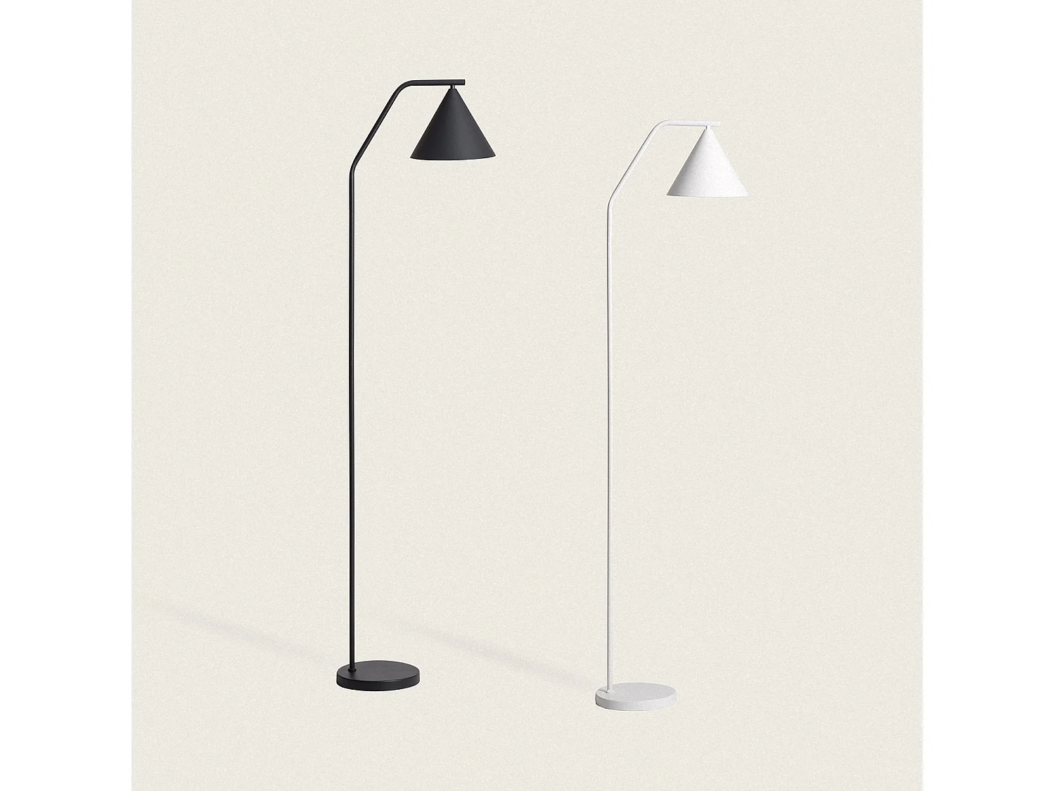 Lampadaire LED 8W Métal Elise Noir