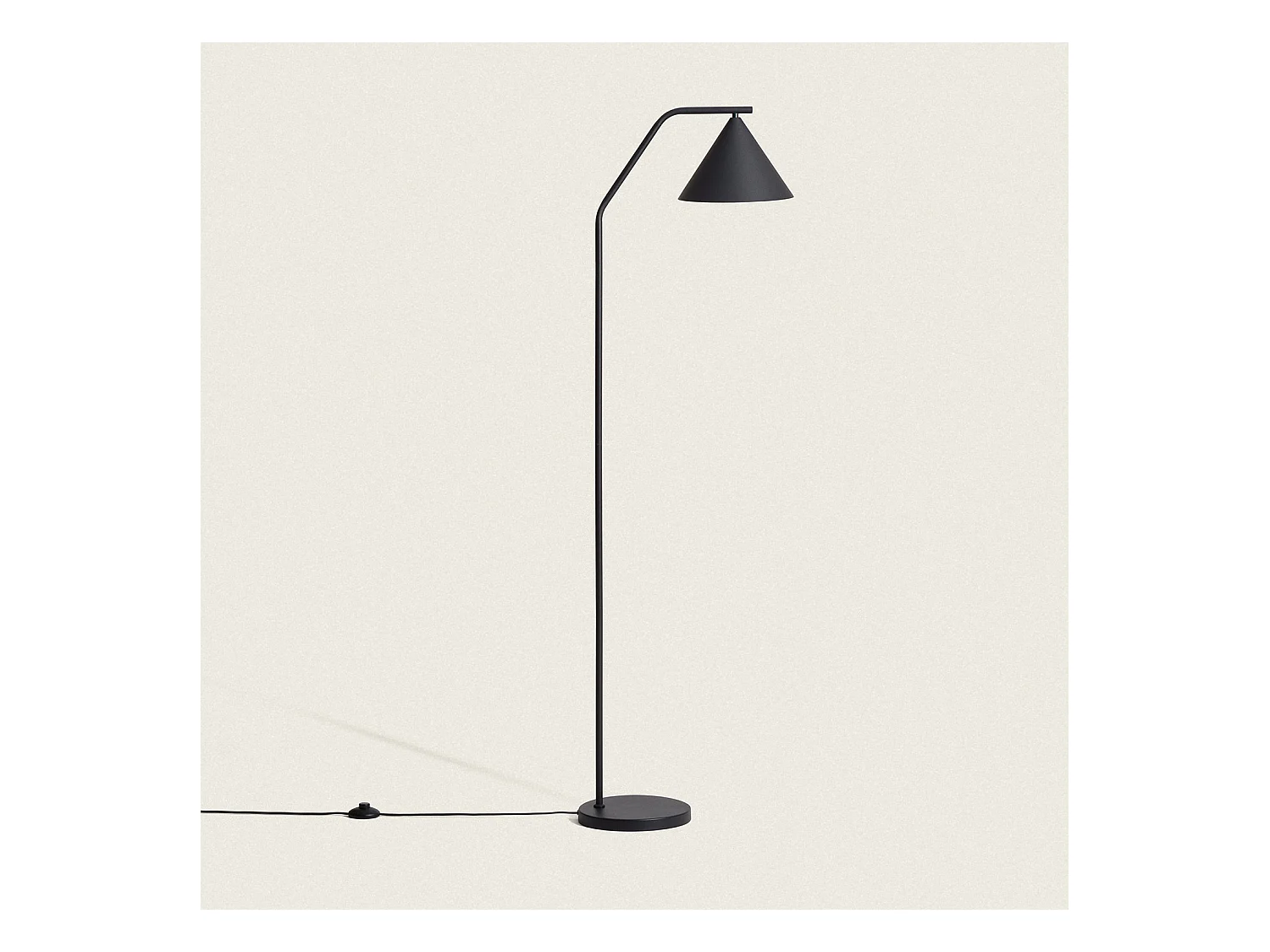 Lampadaire LED 8W Métal Elise Noir