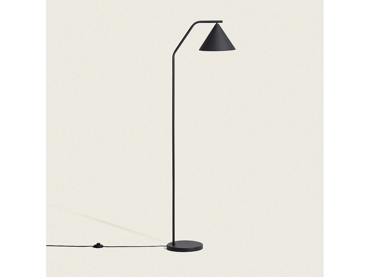 Lampadaire LED 8W Métal Elise Noir