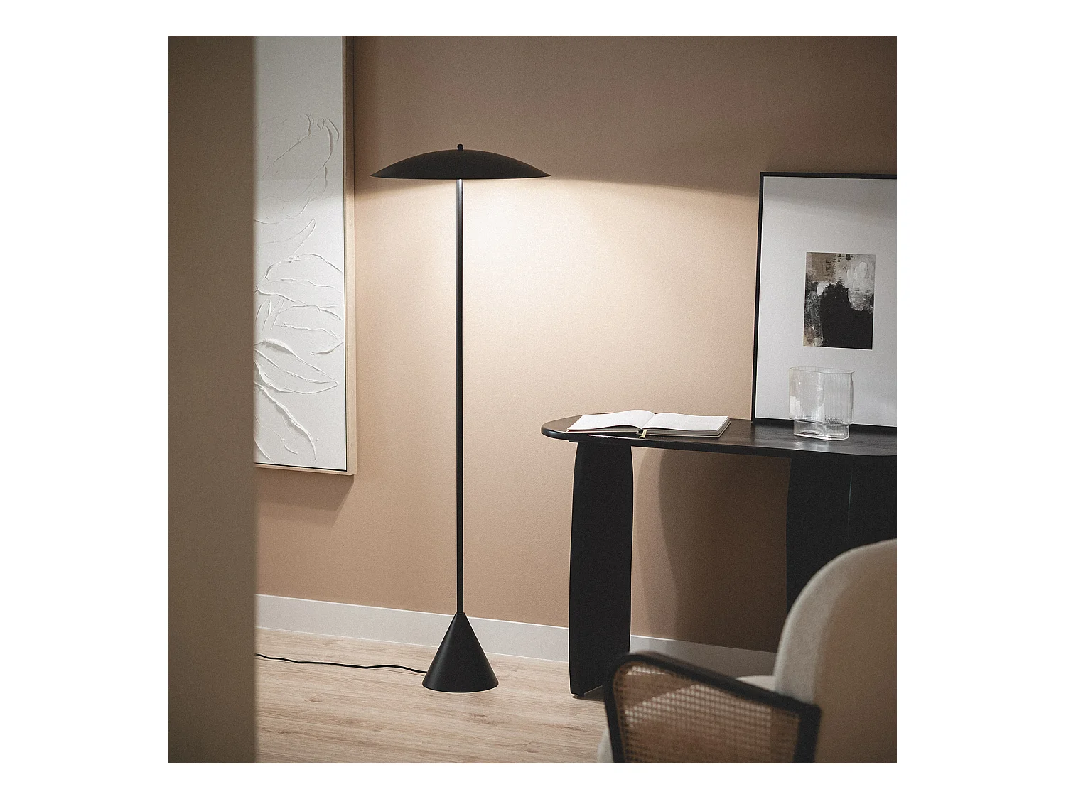 Lampadaire Métal Irmah Noir