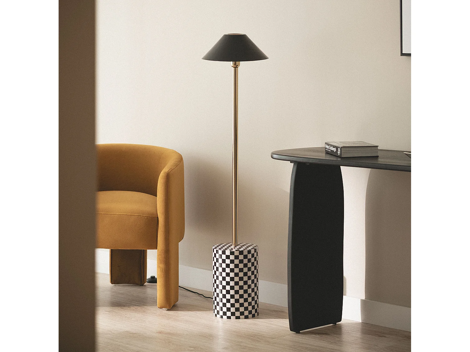 Lampadaire Métal Brijesh Noir