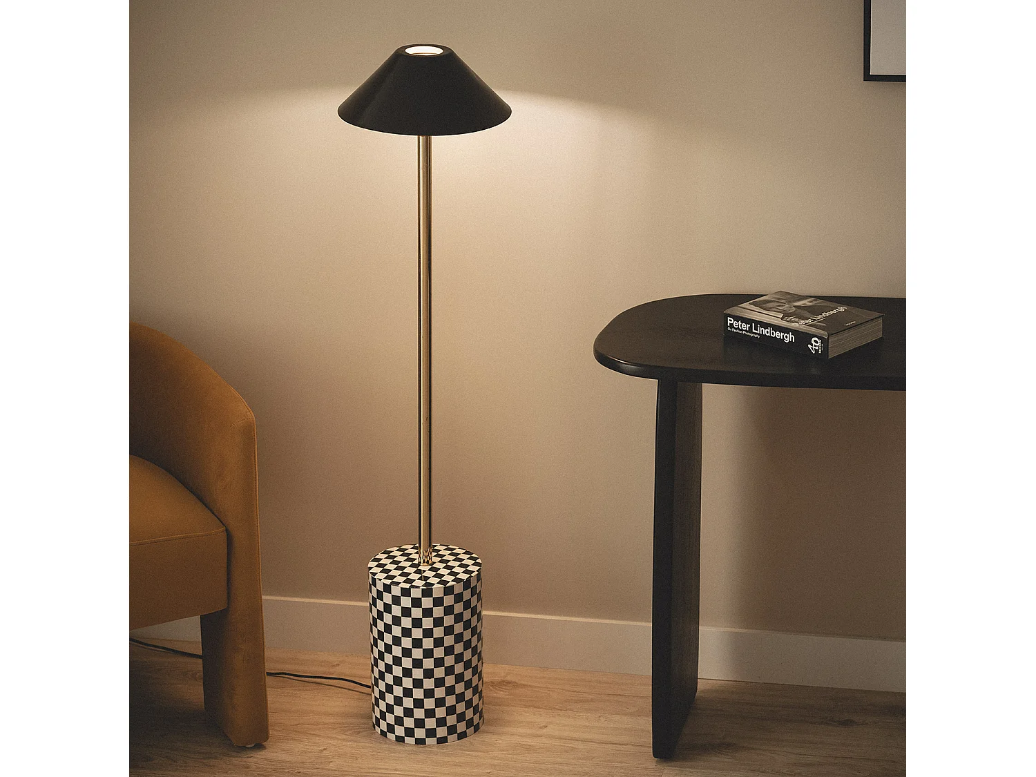 Lampadaire Métal Brijesh Noir