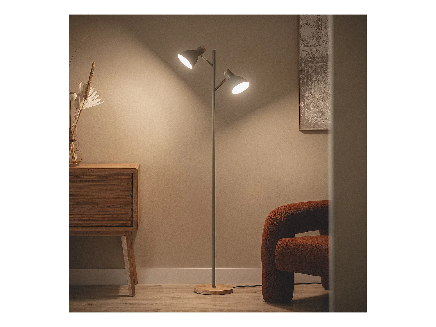Lampadaire Métal Luxo Vert camouflage
