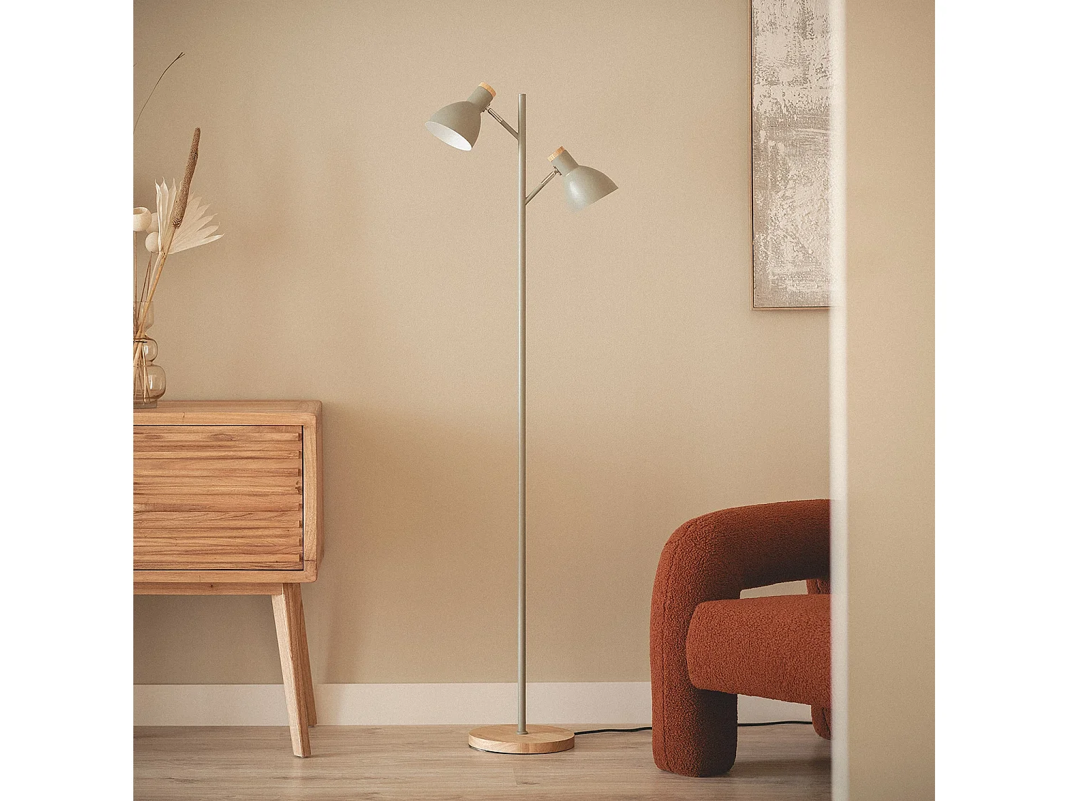 Lampadaire Métal Luxo Vert camouflage