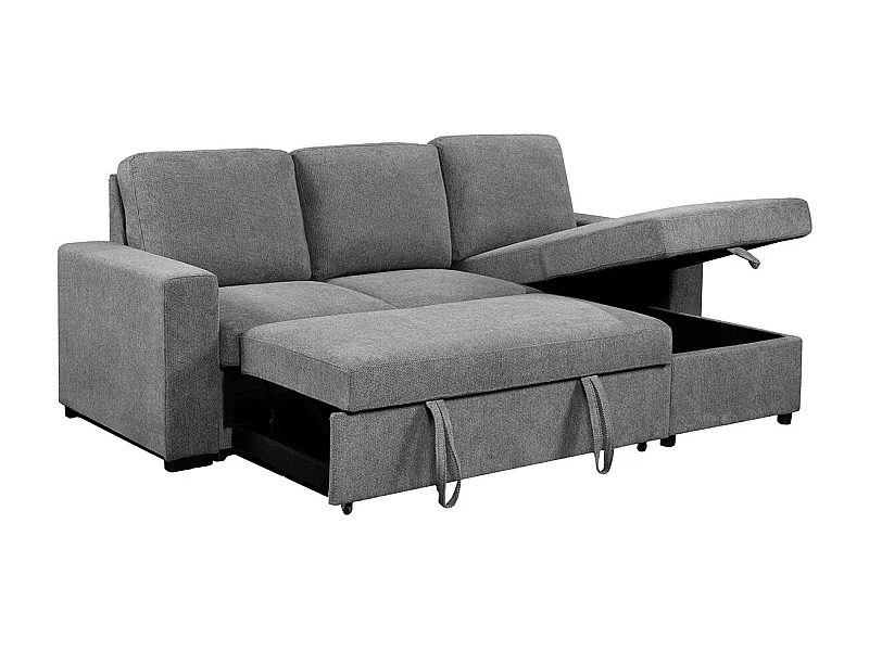 Sofá-cama Chaise Longue Luke 230cm Cinza