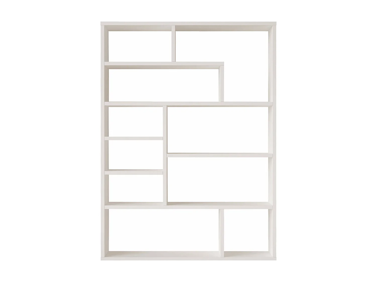 Libreria Rebecca Mobili Iroko 123,5x90x22 Truciolato Bianco Moderno