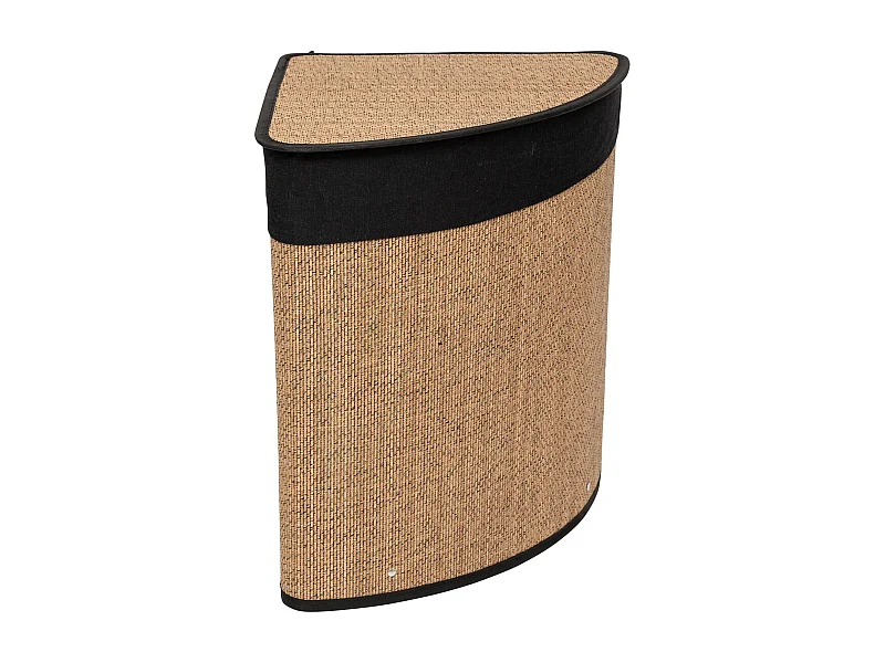 Panier à Linge d'Angle en Bambou "Tony" 48L Naturel