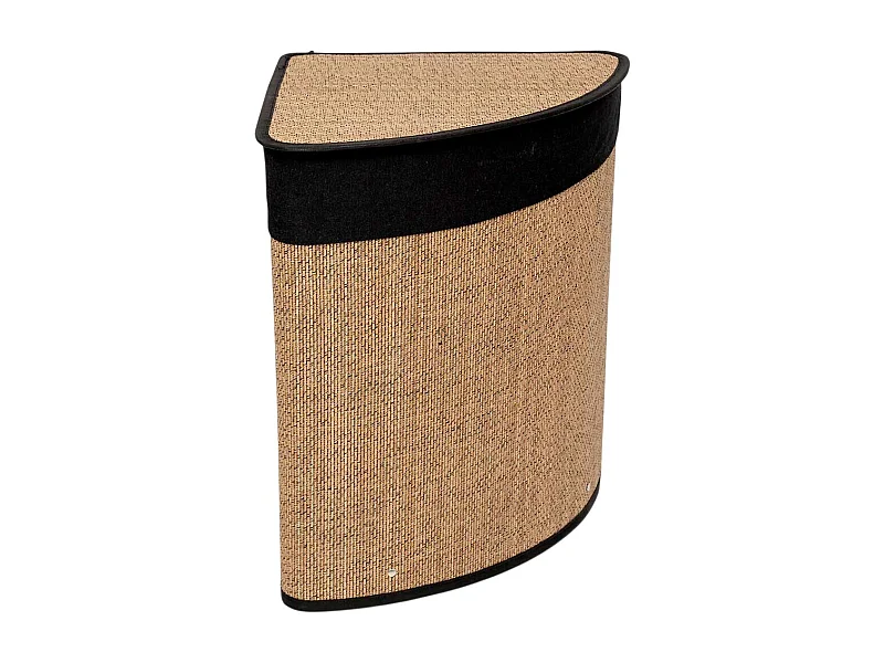 Panier à Linge d'Angle en Bambou "Tony" 48L Naturel