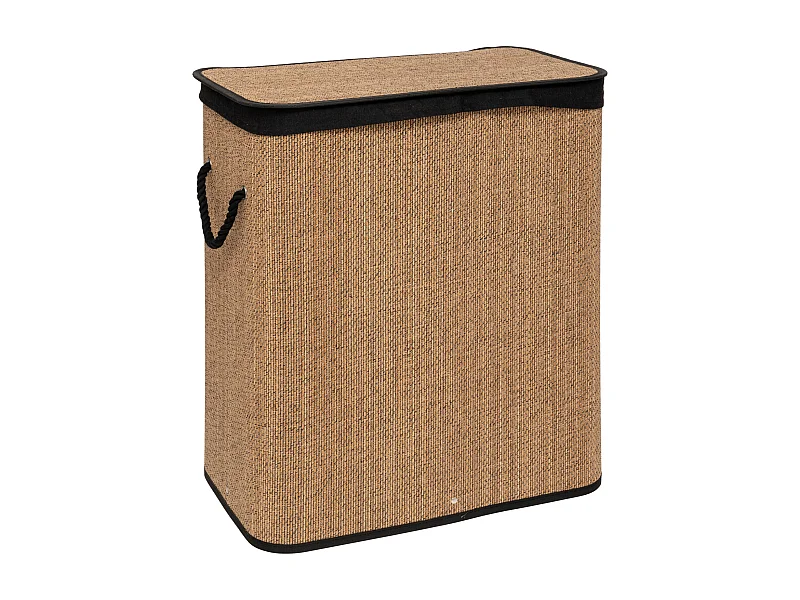 Ein funktionaler und natürlicher Wäschekorb 52 x 32 x 63 cm