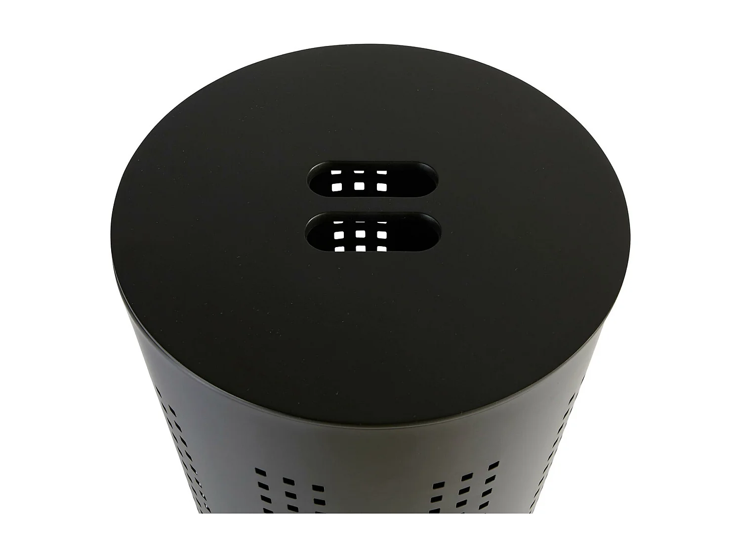 Corbeille à Linge en Métal "Glass" 45L Noir