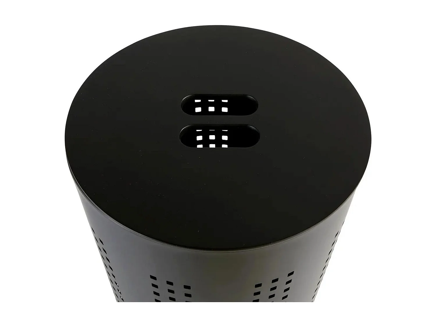 Corbeille à Linge en Métal "Glass" 45L Noir