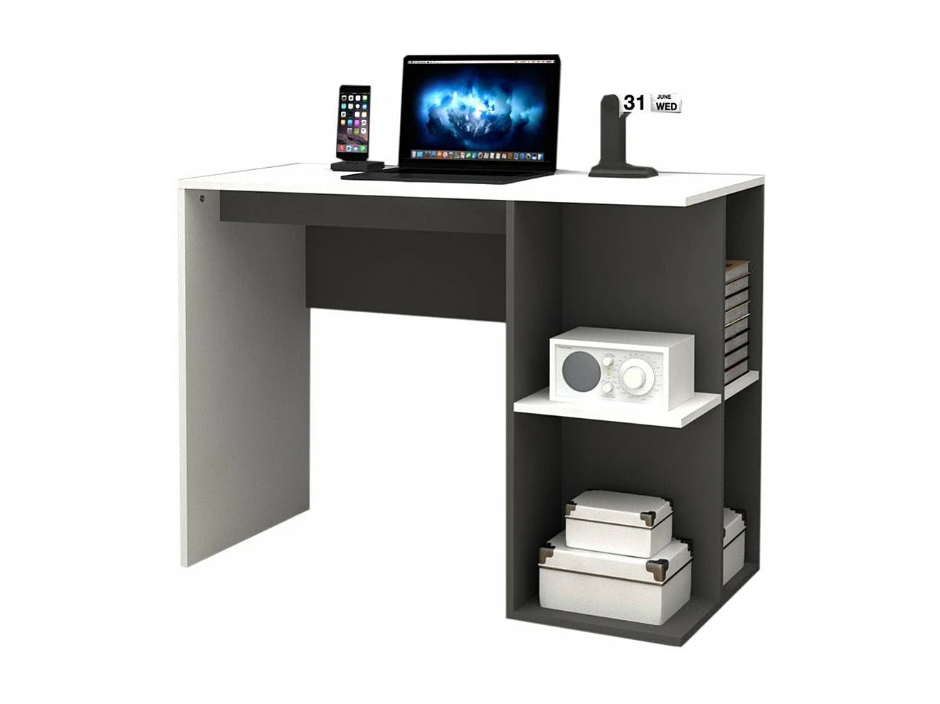 Mesa de Escritorio DN, Blanco 100x76 cm