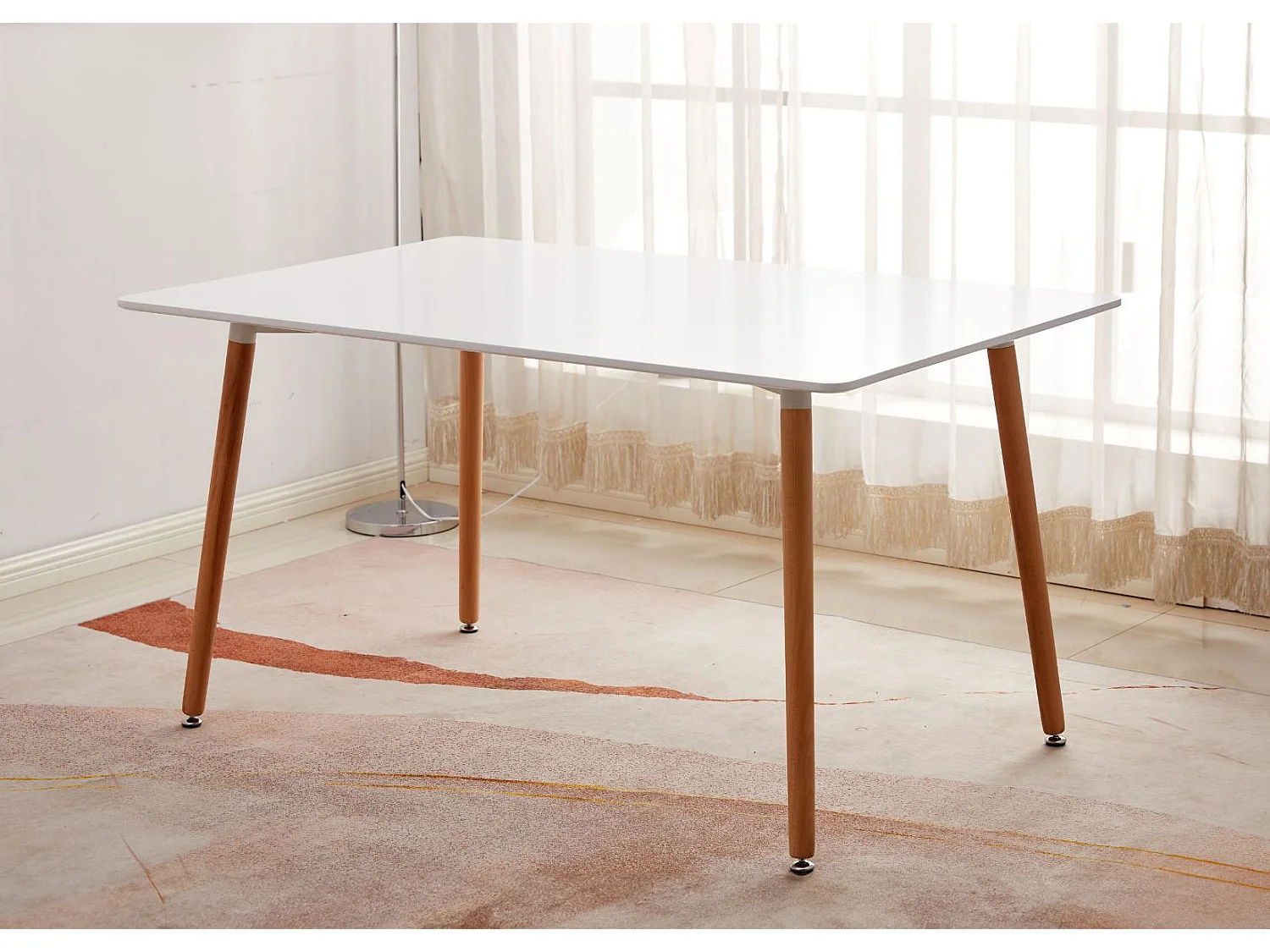 Mesa de Jantar ou Cozinha Nórdica Moritz 120cm Branco