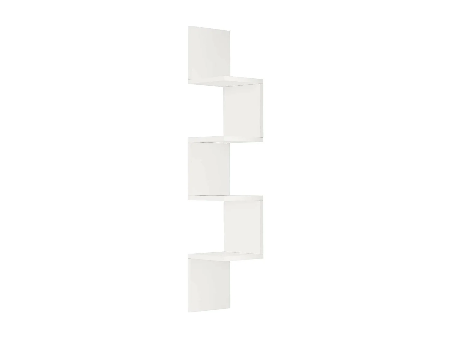 Estante de pared Rebecca Mobili Balang 117x22x22 Tablero de partículas Blanco Moderno