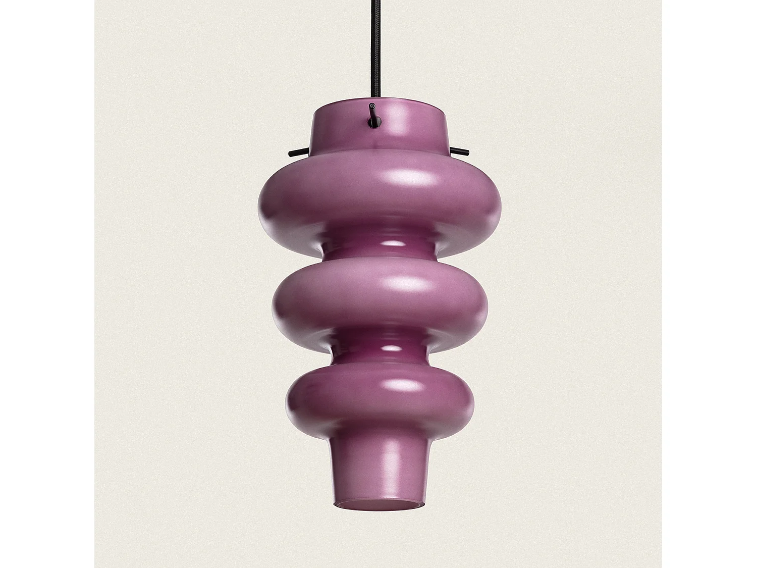 Suspension Verre Telder Lilas