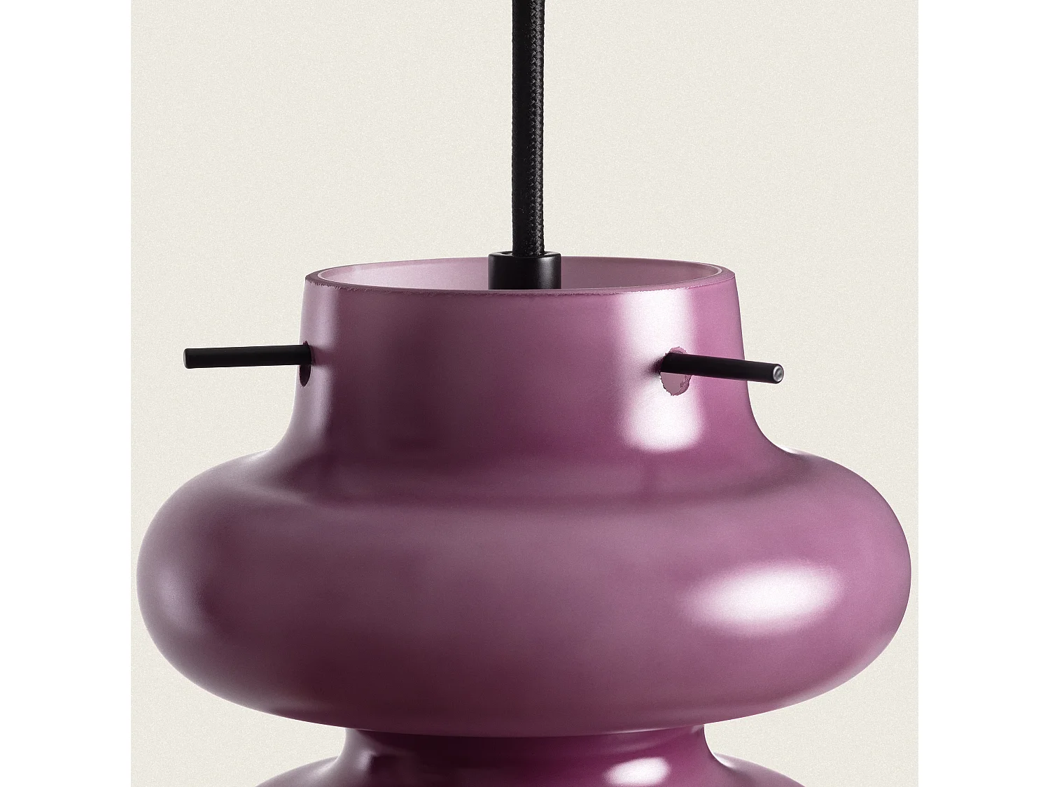 Suspension Verre Telder Lilas