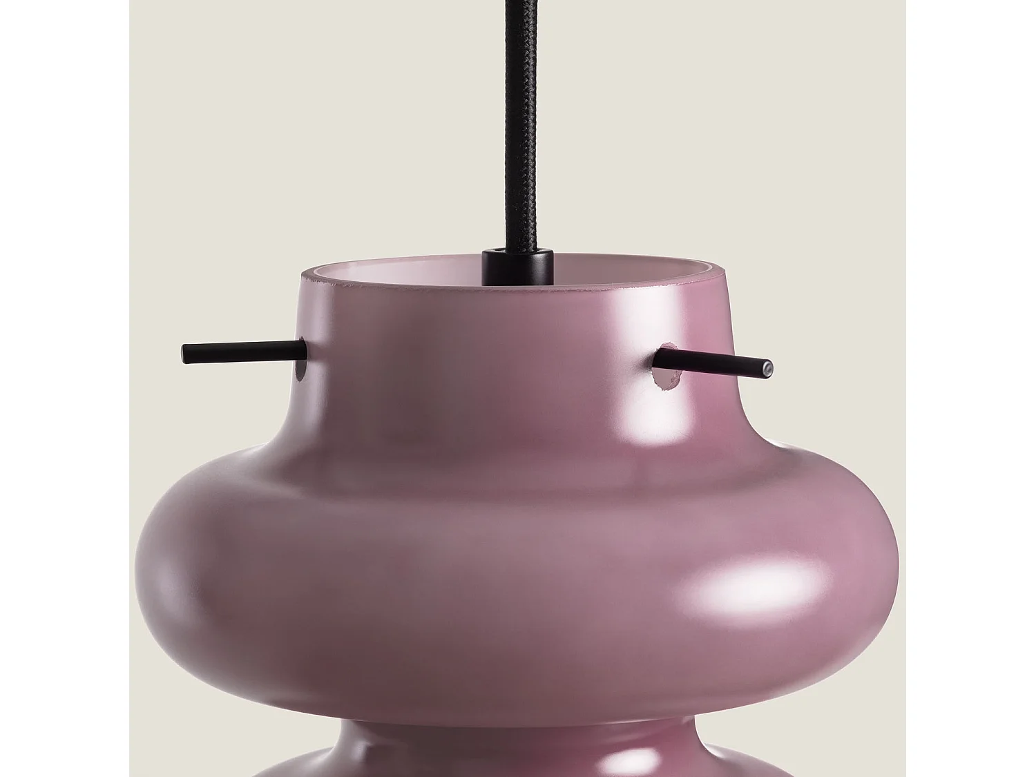 Suspension Verre Telder Lilas