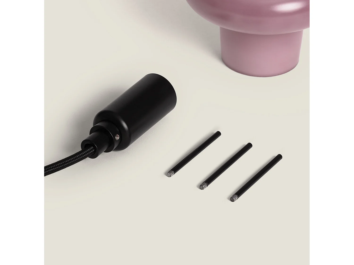 Suspension Verre Telder Lilas