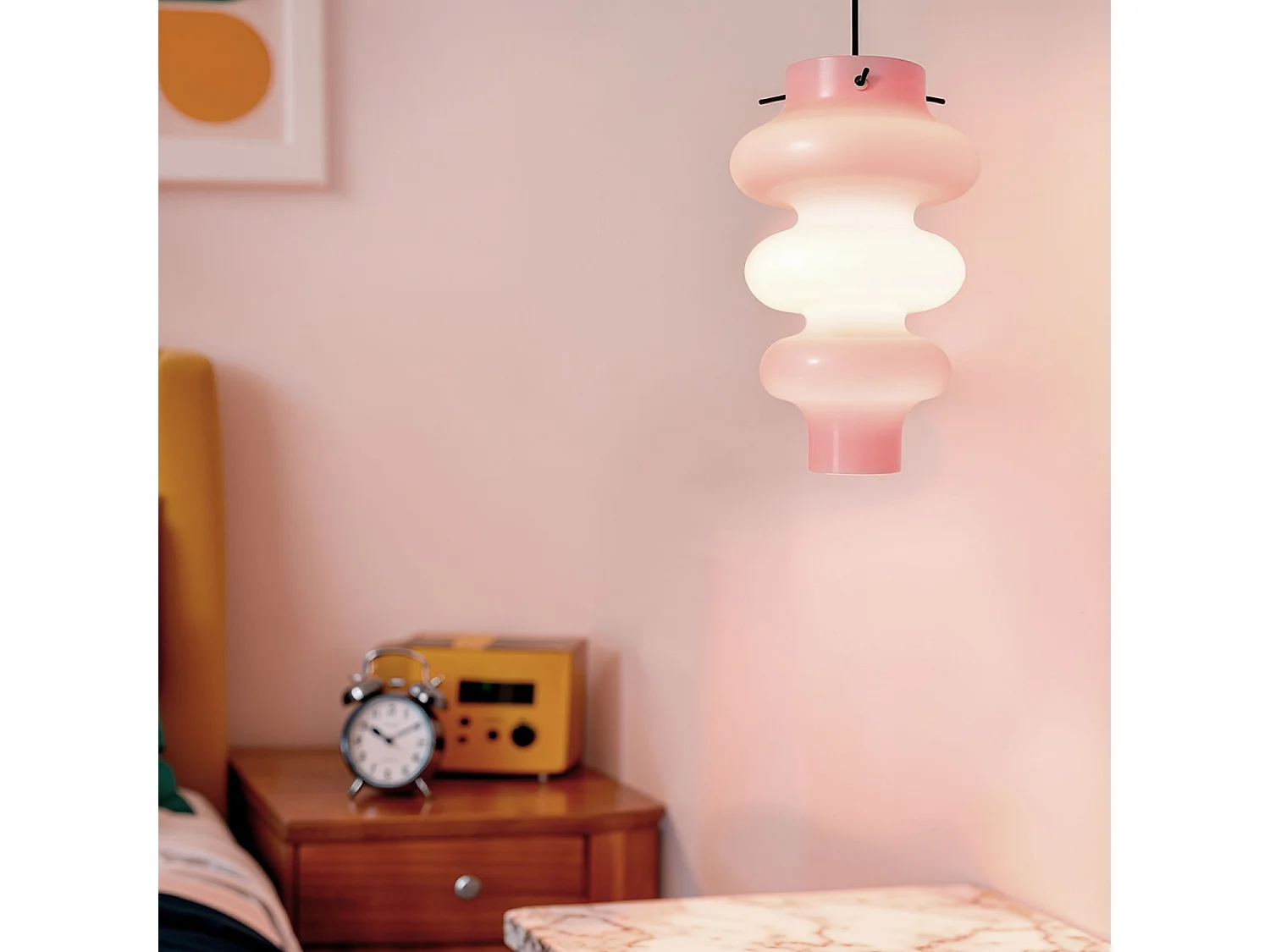 Suspension Verre Telder Lilas