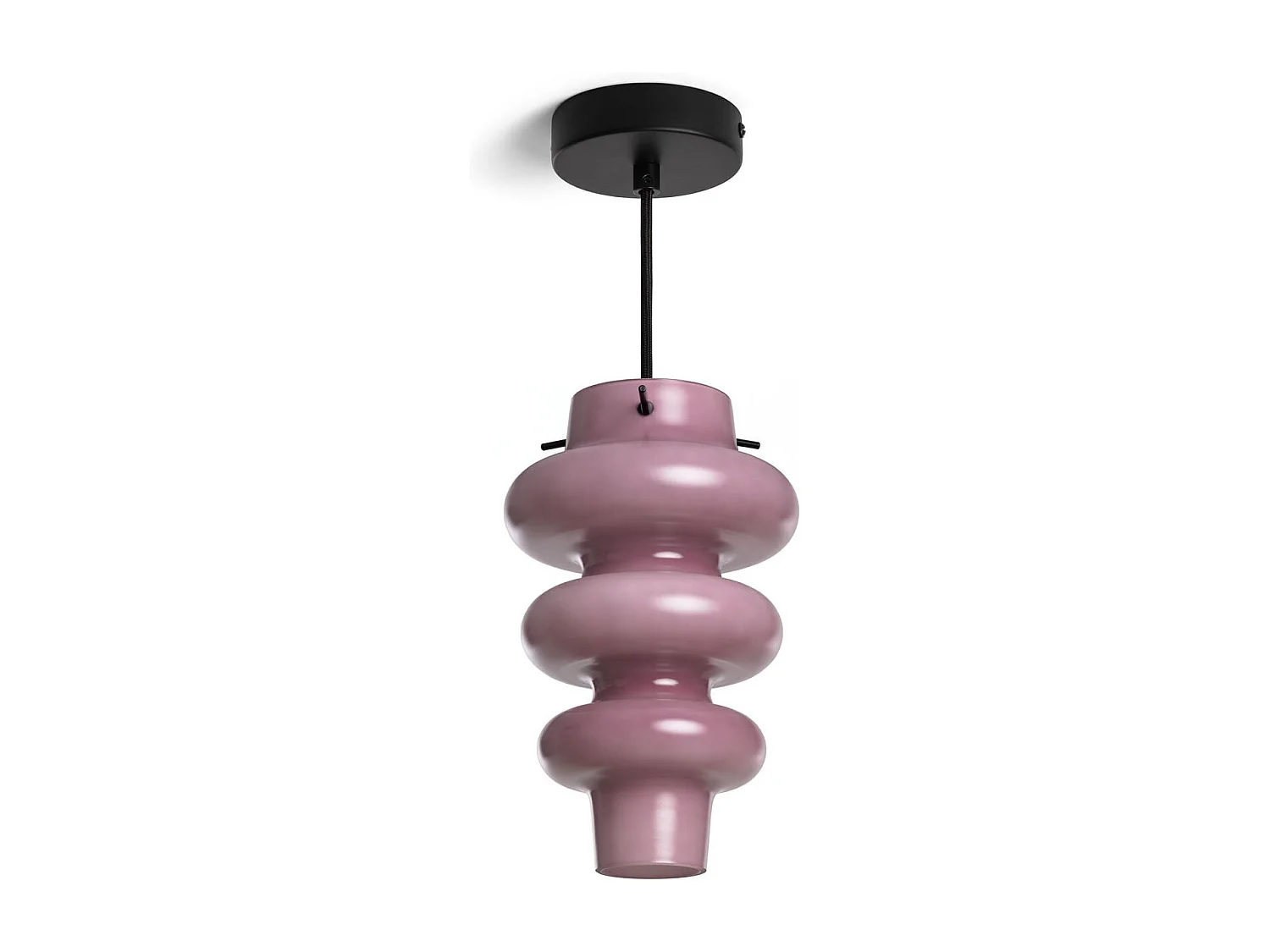 Suspension Verre Telder Lilas