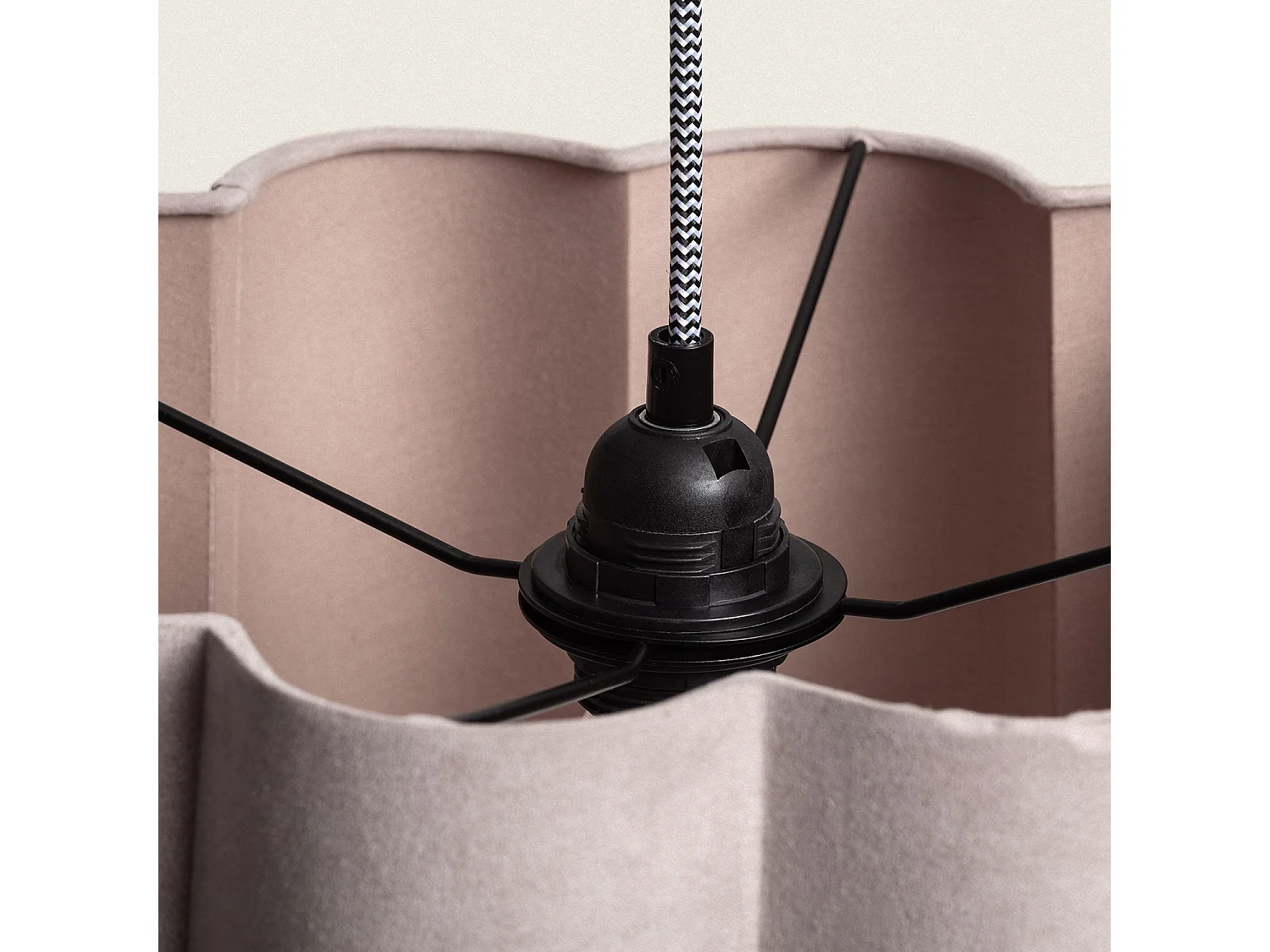 Lampada a Sospensione Lino Renatta Tortora