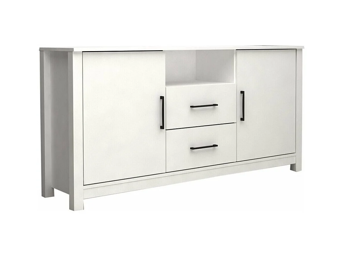 Aparador 2 Puertas DN. Muebles Salon o Comedor, Blanco 159x82 cm