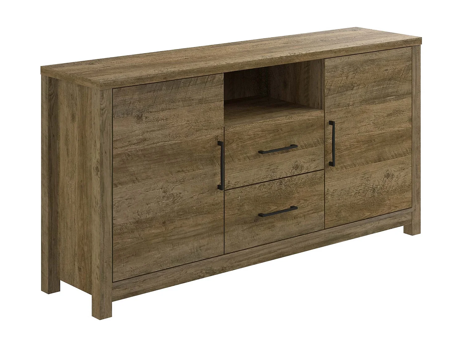 Aparador 2 Puertas DN. Muebles Salon o Comedor, Blanco 159x82 cm