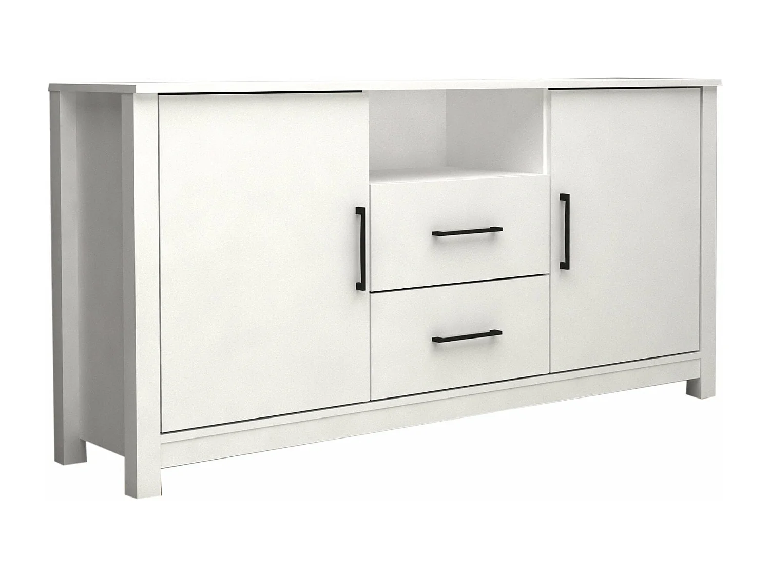 Aparador 2 Puertas DN. Muebles Salon o Comedor, Blanco 159x82 cm