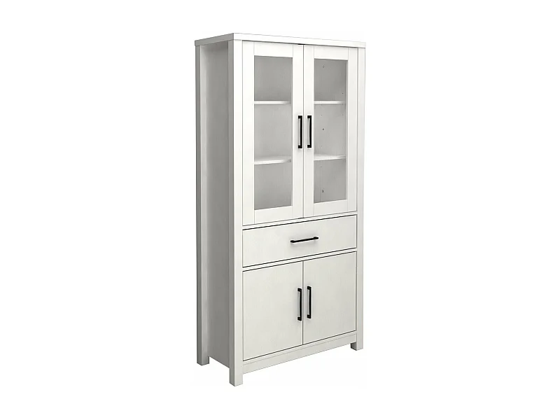 Vitrine Armario 4 Portas DN, Branco 180x90cm