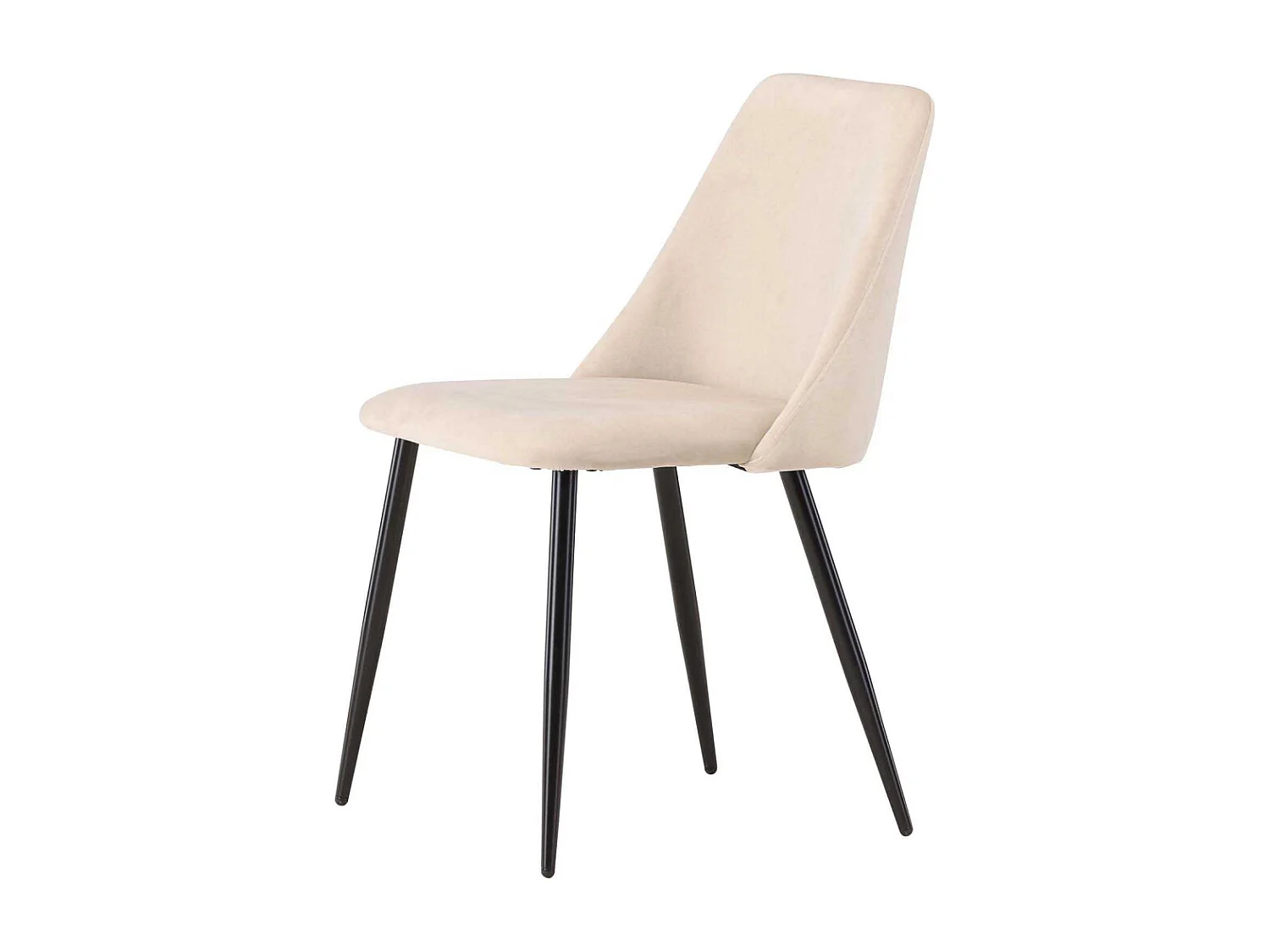 Chaise en tissus pieds en acier Night