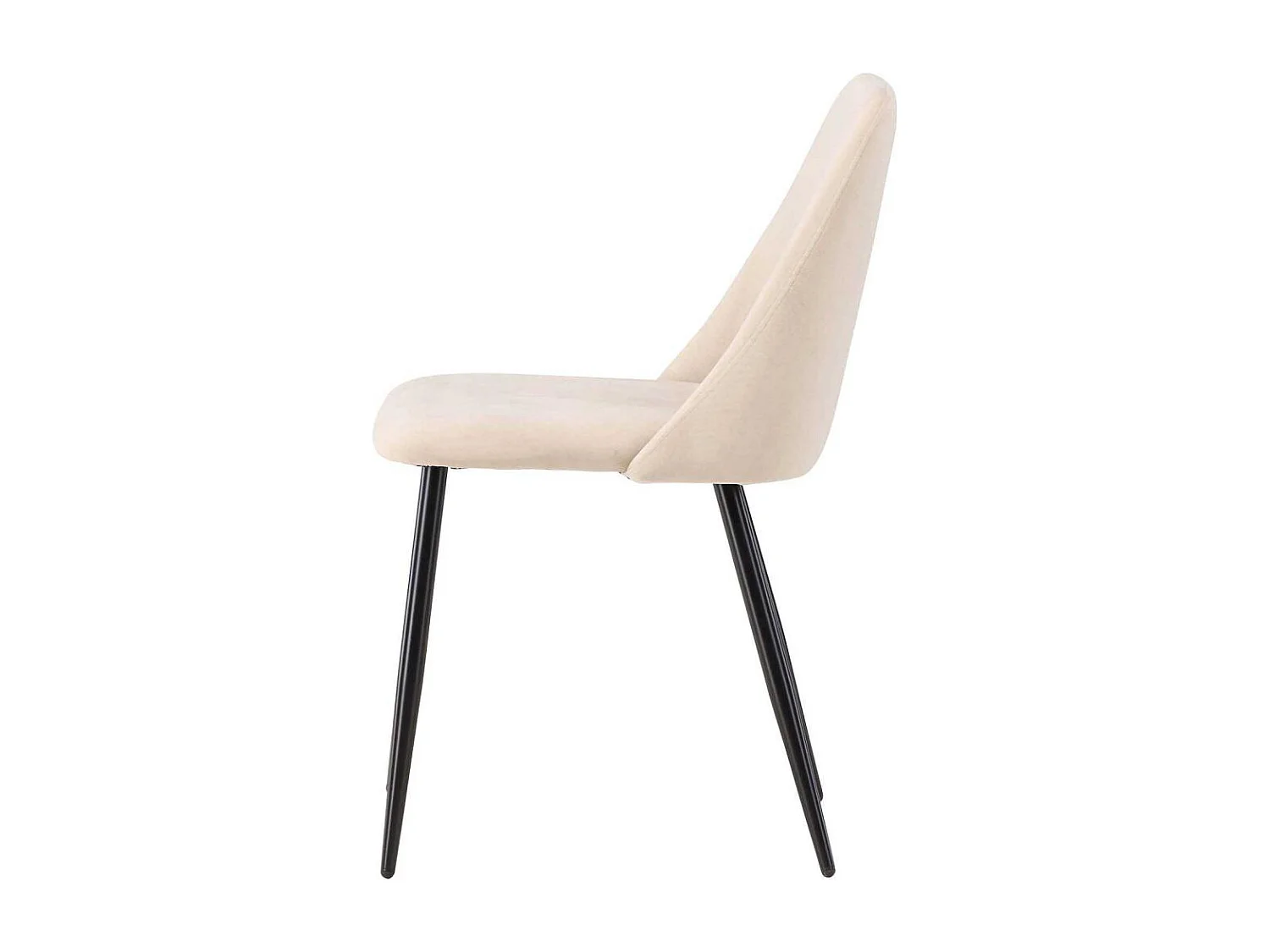 Chaise en tissus pieds en acier Night