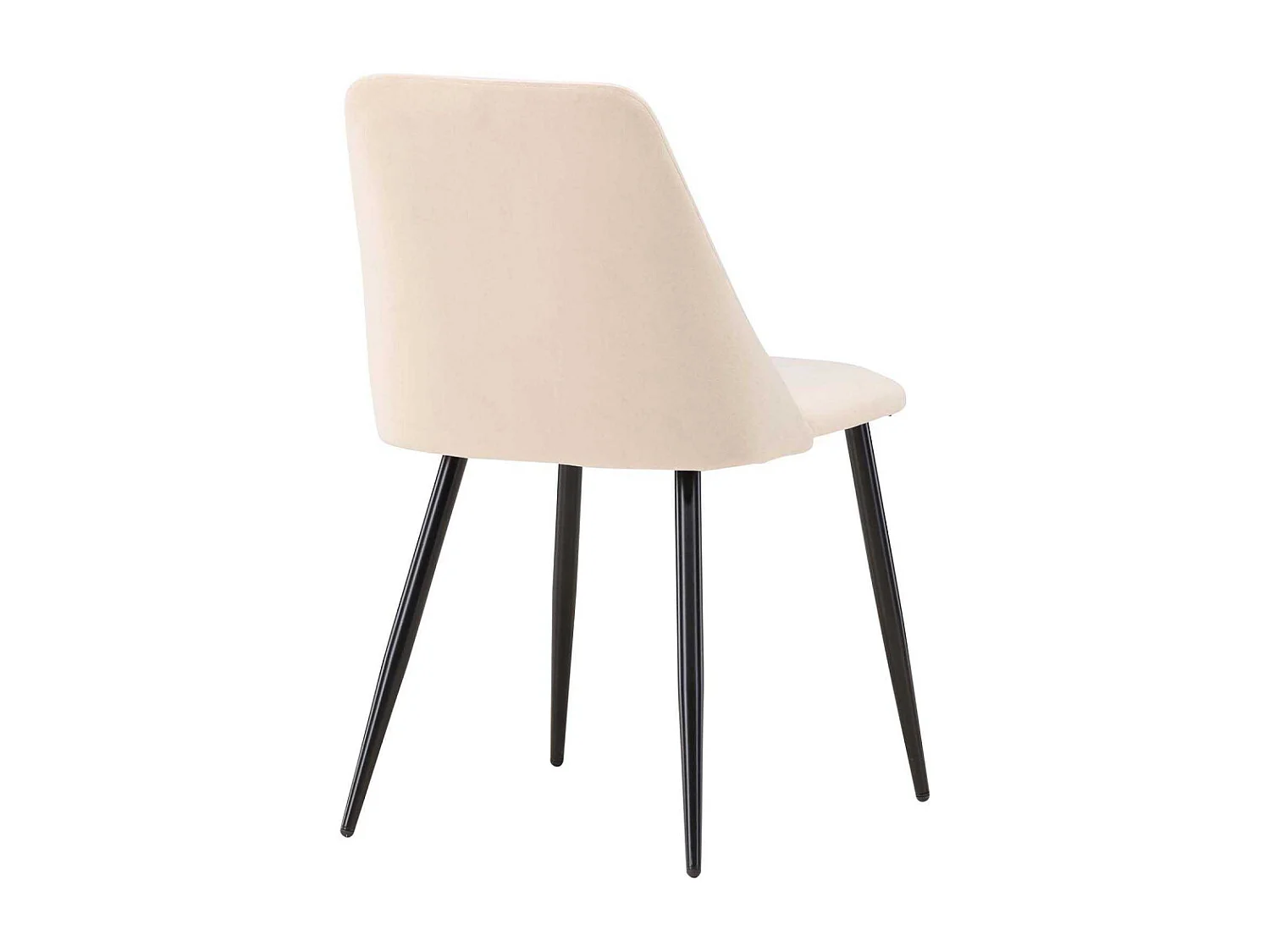 Chaise en tissus pieds en acier Night