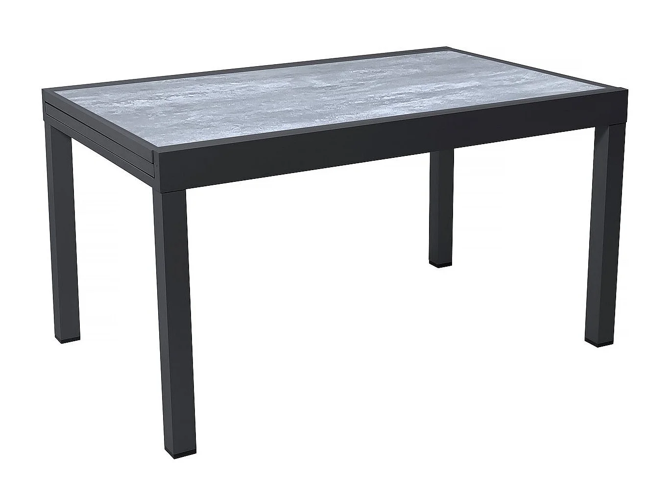 Set da pranzo da giardino in alluminio allungabile "Lagos" - 140/280 x 90 x 76 cm - 8 posti a sedere - Grigio chiaro